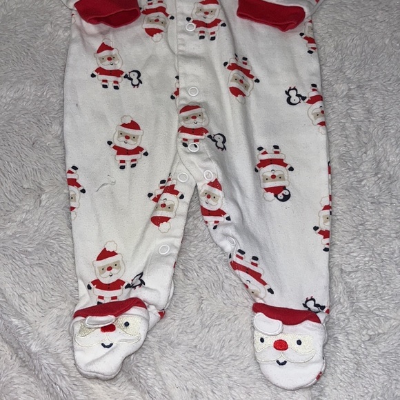 carters Christmas footie/ sleeper - Picture 3 of 4
